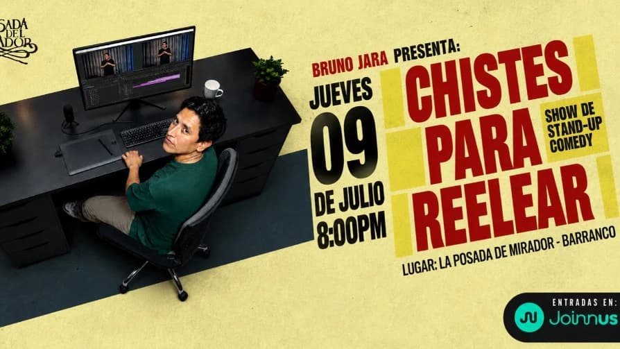 Chistes para Reelear con Bruno Jara – Stand-up Comedy — Teatro