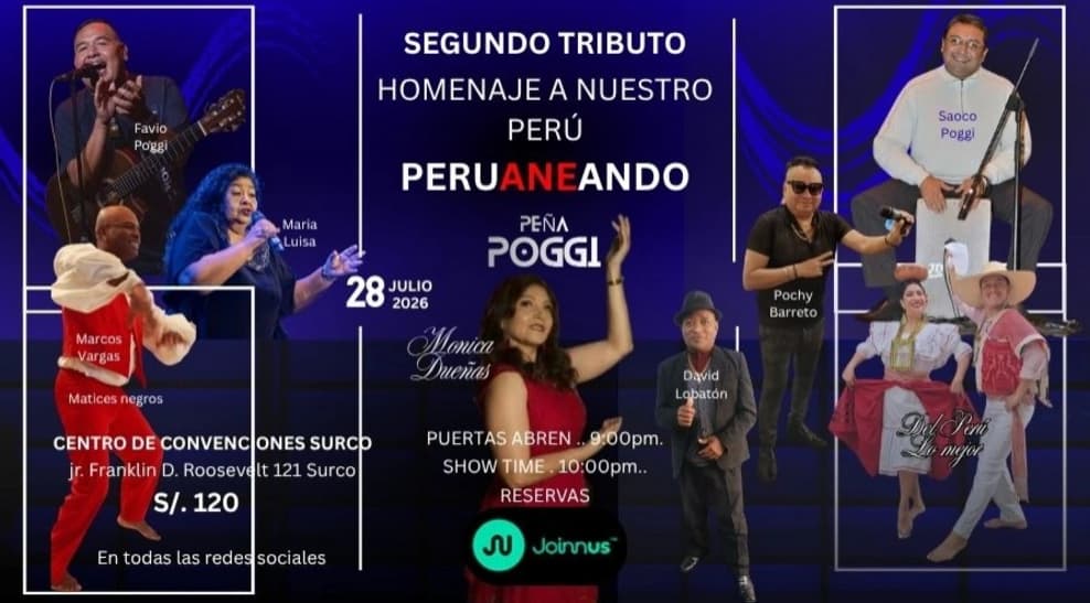 Segundo Tributo a la Peña Poggi - Homenaje a Nuestro Perú — Concierto — CENTRO DE CONVENCIONES SURCO