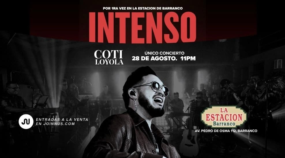 INTENSO: Coti Loyola en Concierto — Concierto — ESTACION BARRANCO 2026