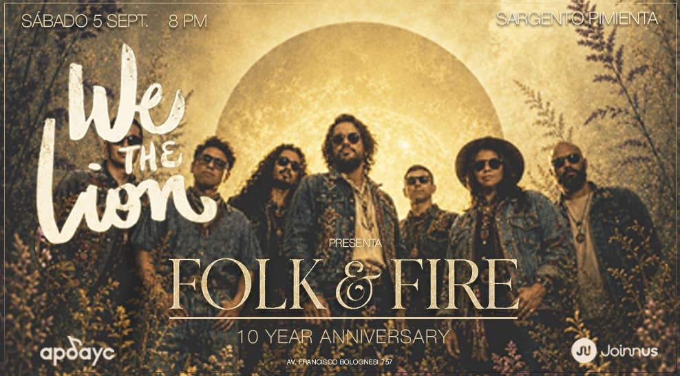 We The Lion - Folk & Fire - 10 Años de Found Love y Violet — Concierto