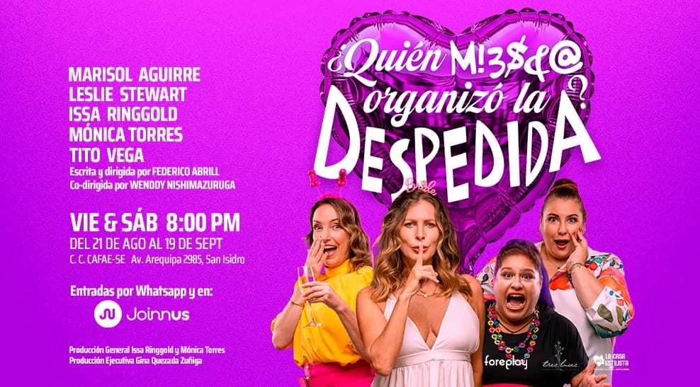 ¿Quién M... organizó la despedida? — Teatro — CAFAE-SE
