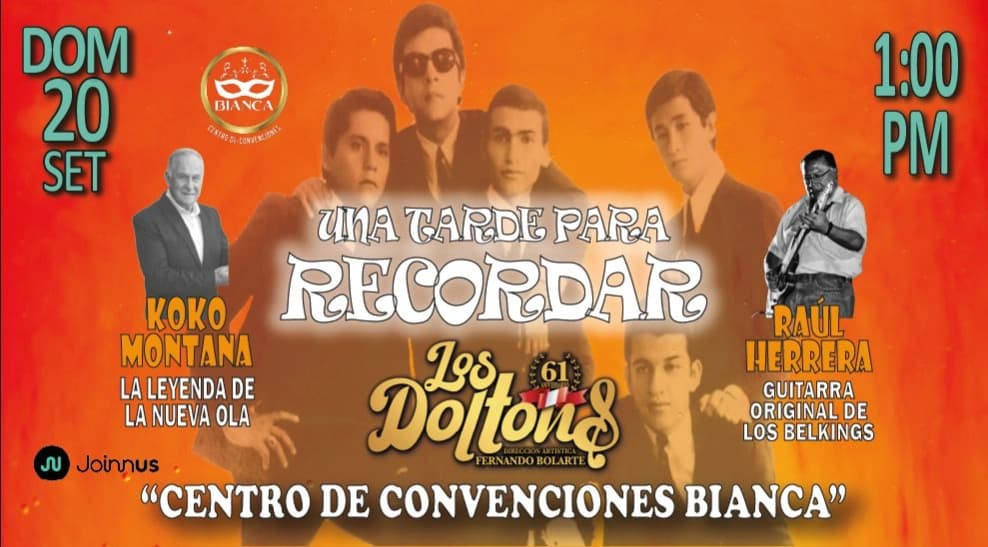Una Tarde para Recordar — Concierto — Centro de Convenciones Bianca
