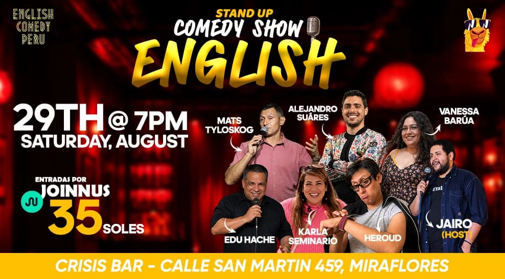 English Stand Up Comedy Show — Teatro