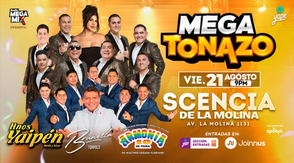 Hermanos Yaipén y Armonía 10 en Scencia — Concierto — Scencia de la molina 2026