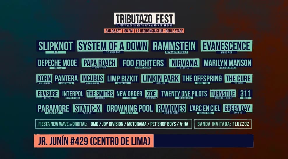 Tributazo Fest en el Centro de Lima — Festival