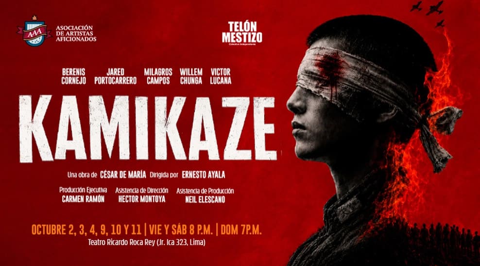 Kamikaze, de César de María — Teatro — Sala Ricardo Roca Rey