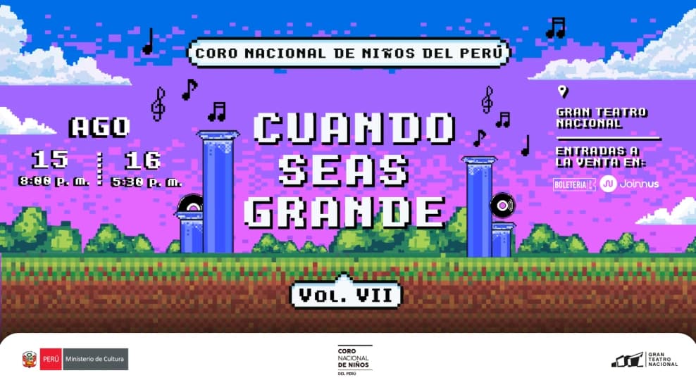 Cuando seas grande Vol. VII - Coro Nacional de Niños del Perú — Concierto — GTN_2025