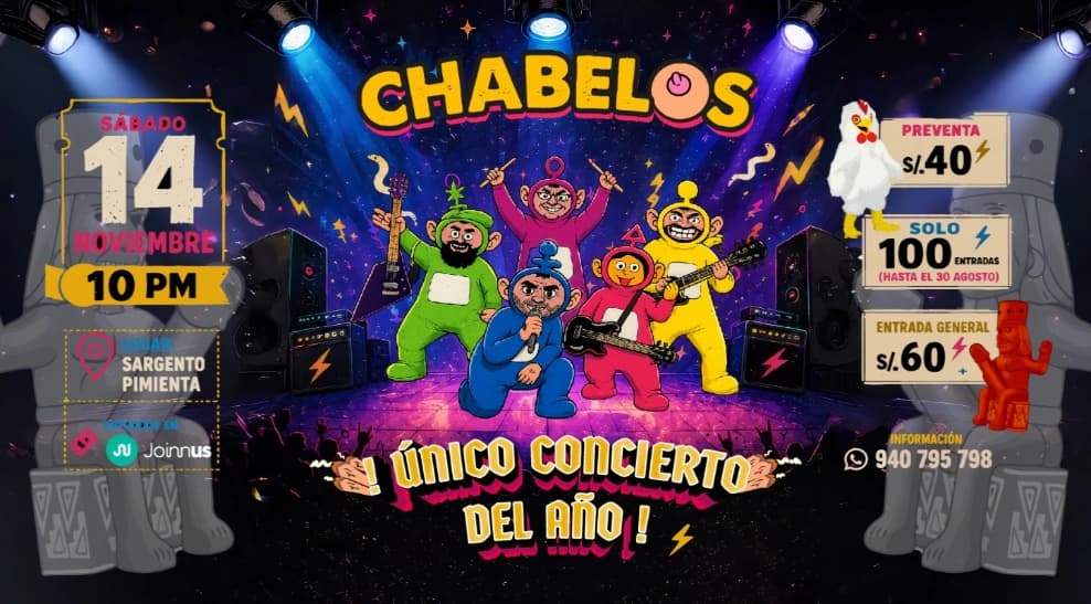 Chabelos - Único concierto del año — Concierto