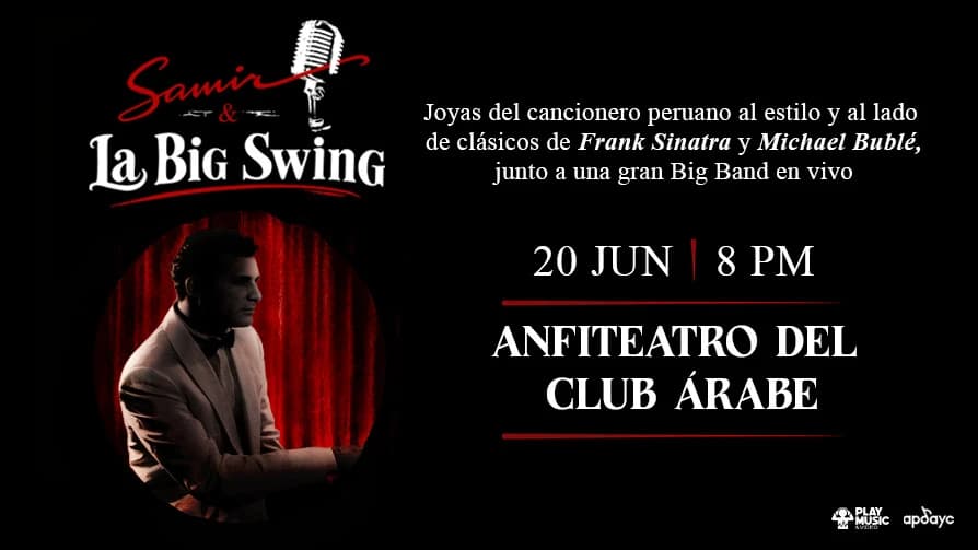 Samir & La Big Swing — Concierto — Anfiteatro del Club Arabe