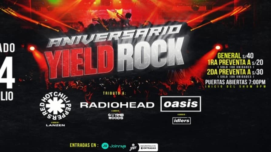 ¡ANIVERSARIO DE YIELD ROCK! — Concierto