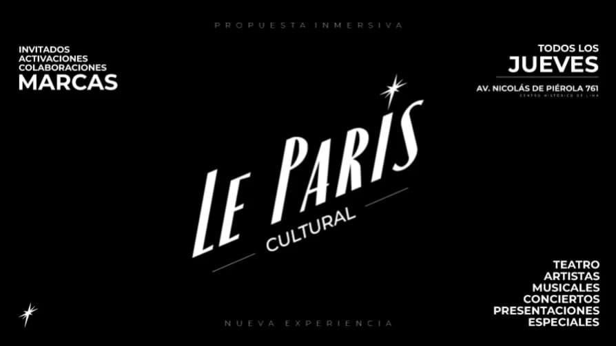 JUEVES CULTURALES - 18.06 | LE PARIS — Otro