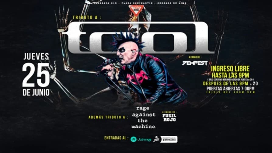 ¡tributo a Tool en Yield Rock! — Concierto