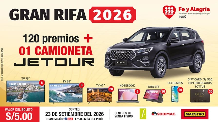 Gran Rifa Fe y Alegría 2026 — Otro