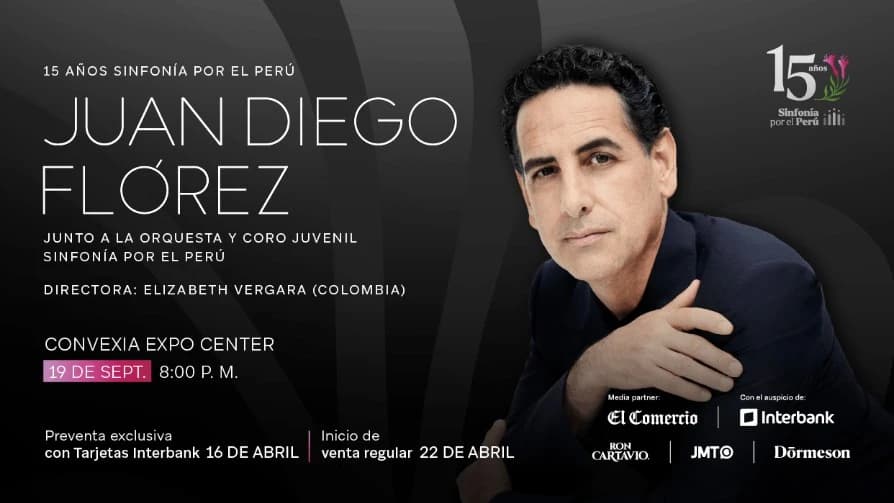 Juan Diego Flórez junto a la Orquesta y Coro Juvenil Sinfonía por el Perú — Concierto — Juan Diego Flores 2026
