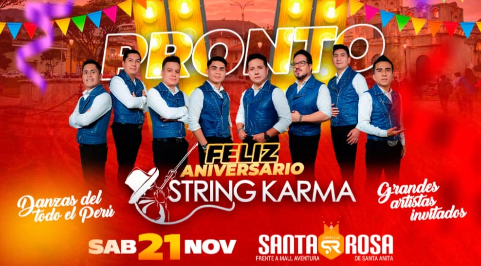 Feliz Aniversario String Karma en el Complejo Santa Rosa — Concierto