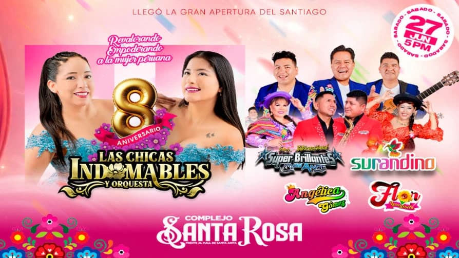 Las Chicas Indomables con Surandino, Angélica Gómez y más en el Complejo Santa Rosa — Otro