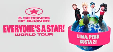 5 SECONDS OF SUMMER - EVERYONE´S A STAR! WORLD TOUR — Otro — MULTIESPACIO COSTA 21