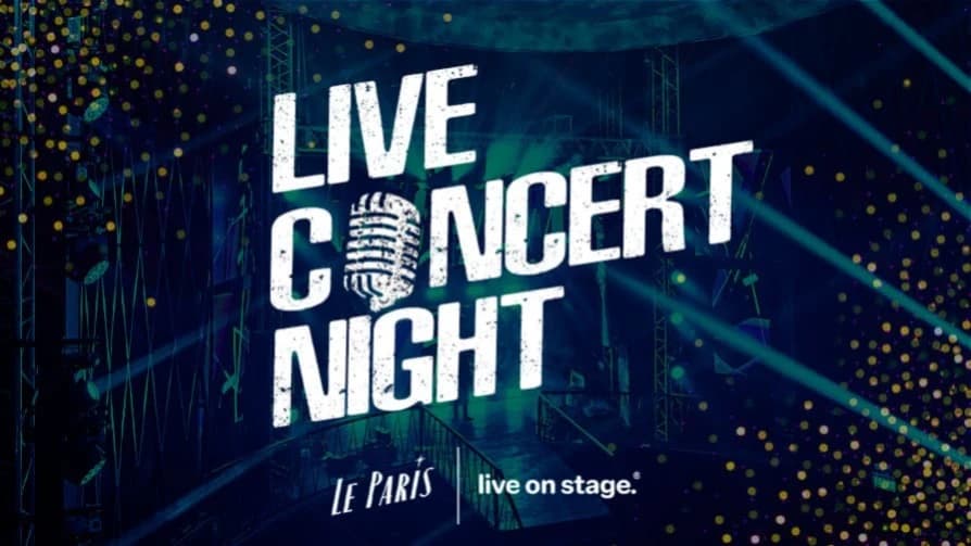LIVE CONCERT NIGHT — Concierto — Discoteca Paris