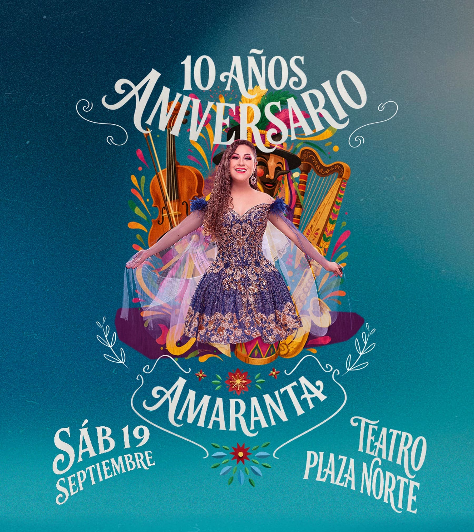 AMARANTA - 10 ANIVERSARIO EN EL TEATRO PLAZA NORTE — Teatro — TEATRO PLAZA NORTE