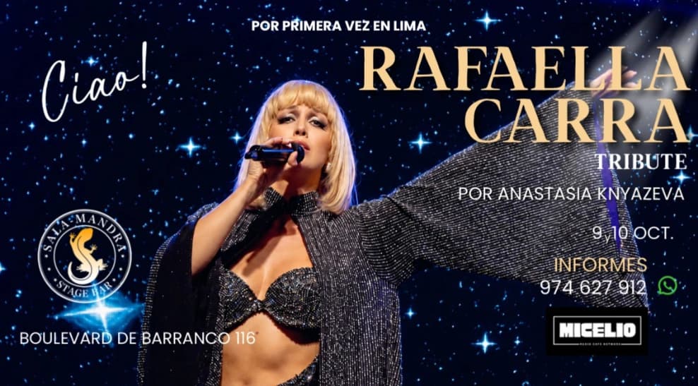 Tributo a Raffaella Carrà – Sala Mandra Stage Bar — Concierto — Boulevard de Barranco
