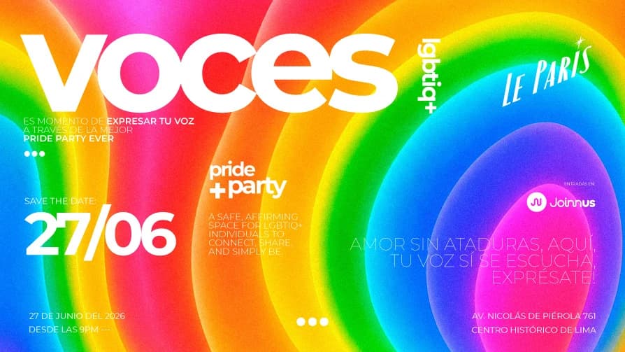 VOCES | PRIDE PARTY - 27.06 | LE PARIS — Otro