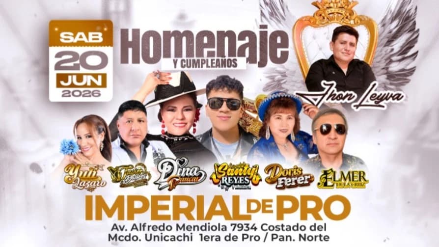 Homenaje a Jhon Leyva — Concierto