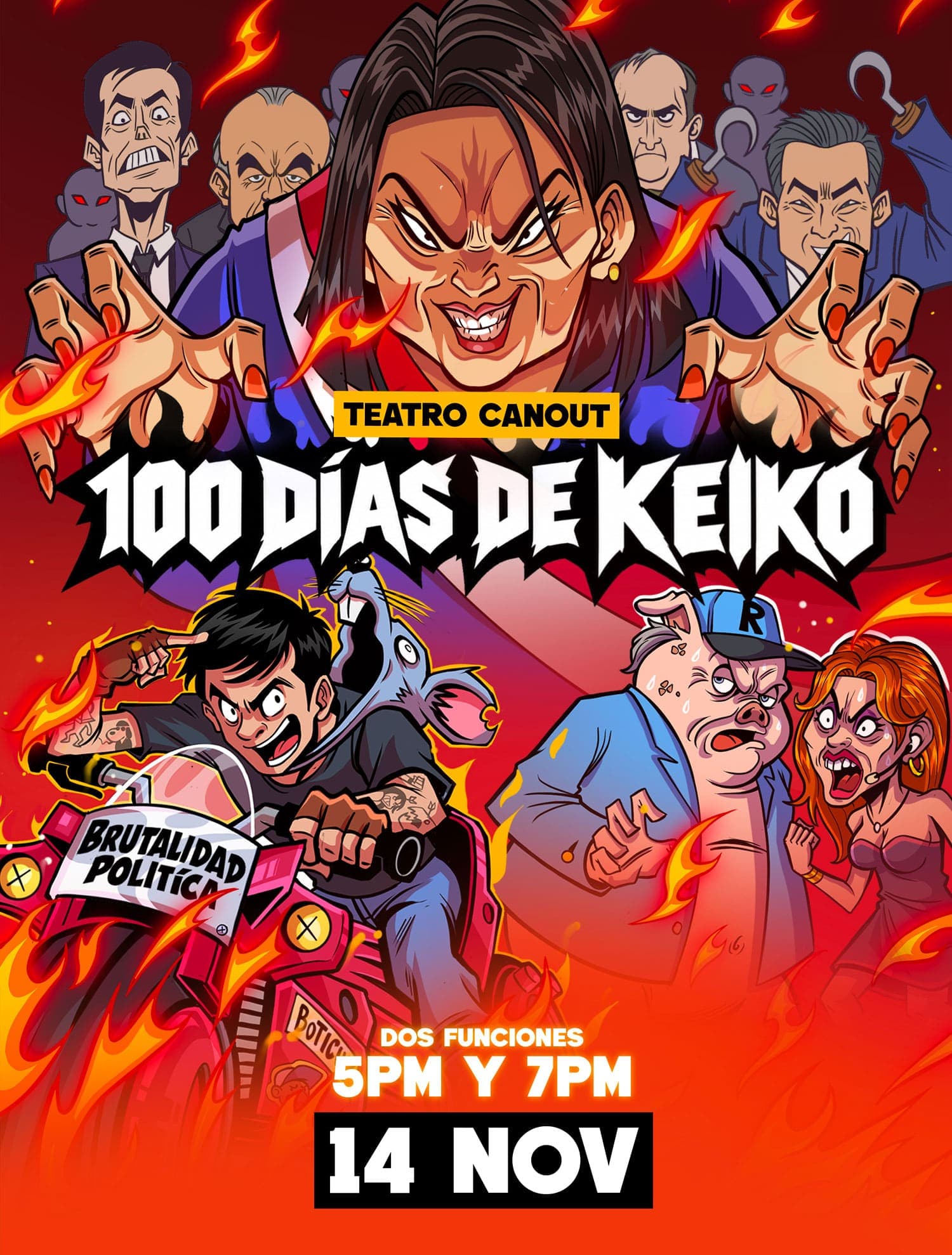 Brutalidad política - 100 días de Keiko