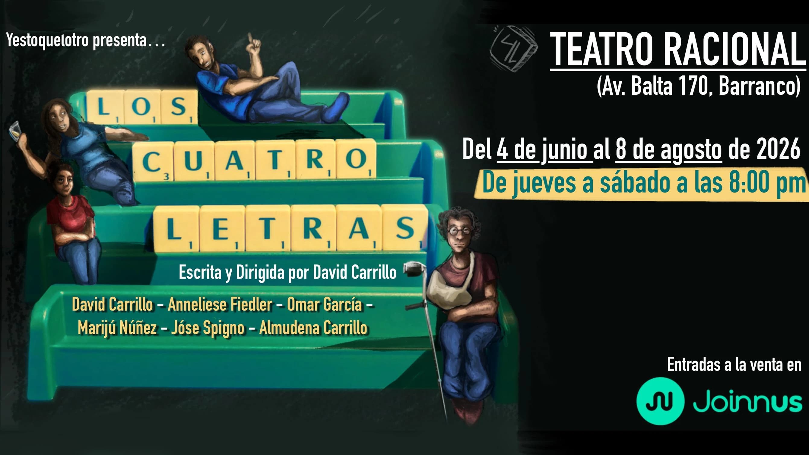 Los Cuatro Letras de David Carrillo