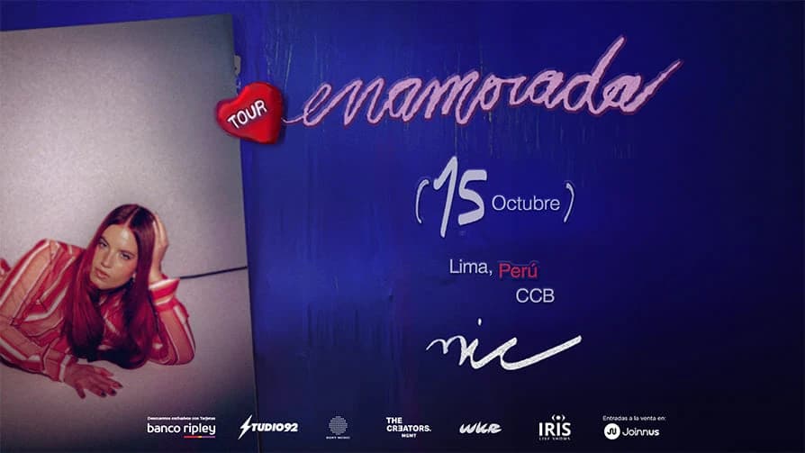 Nicole Zignago “Nic” en Lima - TOUR (enamorada) — Concierto