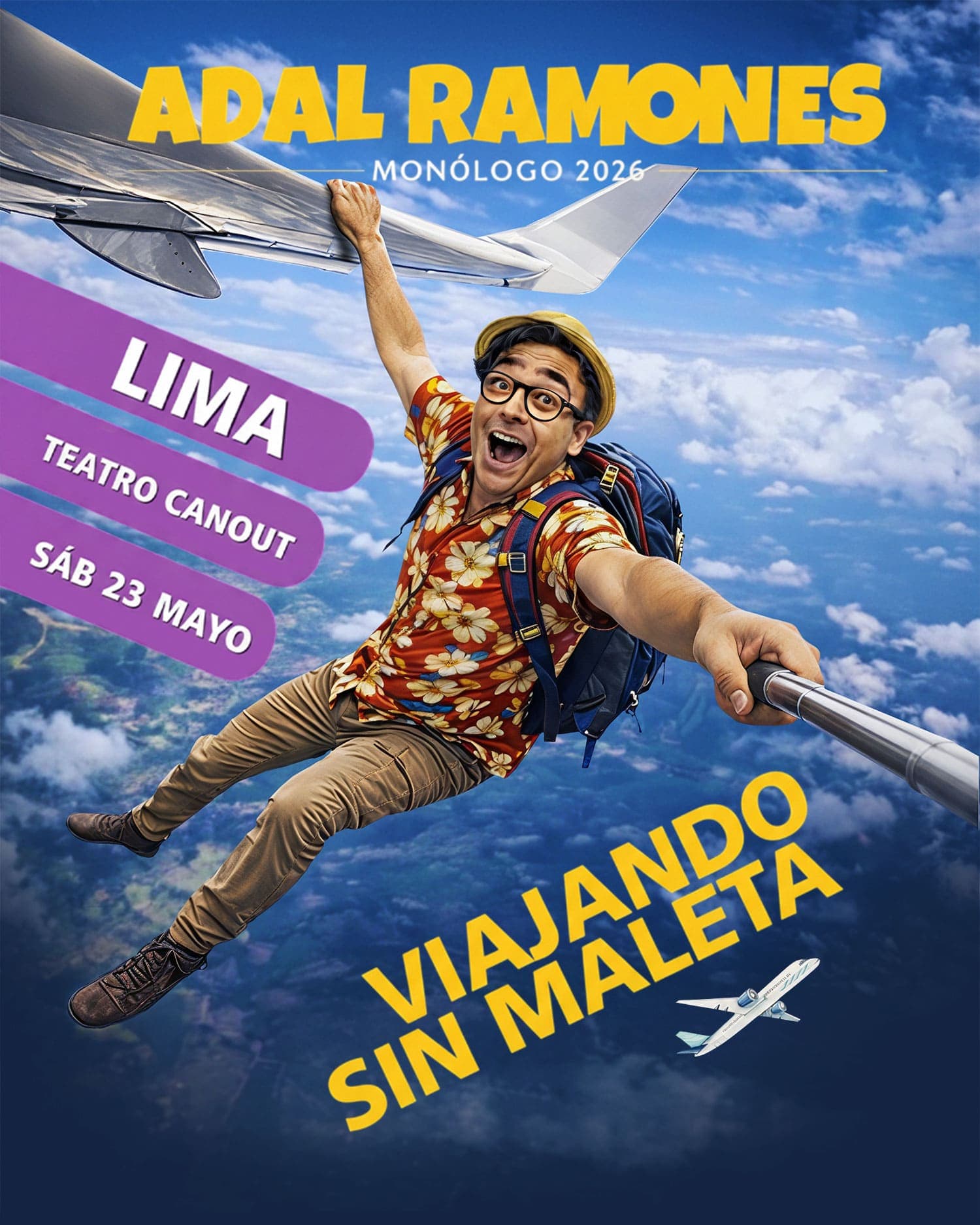 ADAL RAMONES - VIAJANDO SIN MALETA - TOUR 2026 — Teatro — TEATRO CANOUT