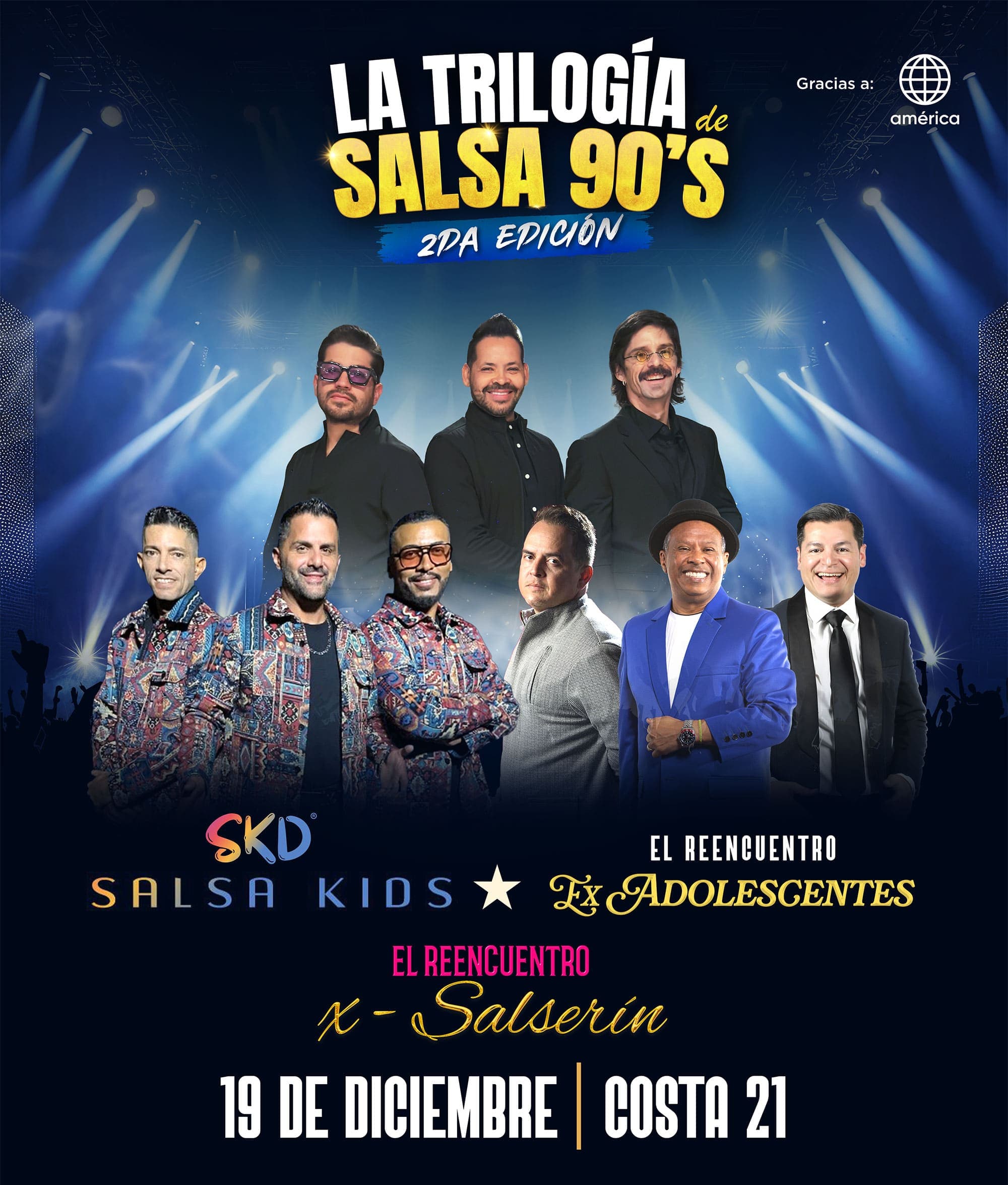 Trilogía de la Salsa 90s – 2da Edición — Concierto — Multiespacio Costa 21