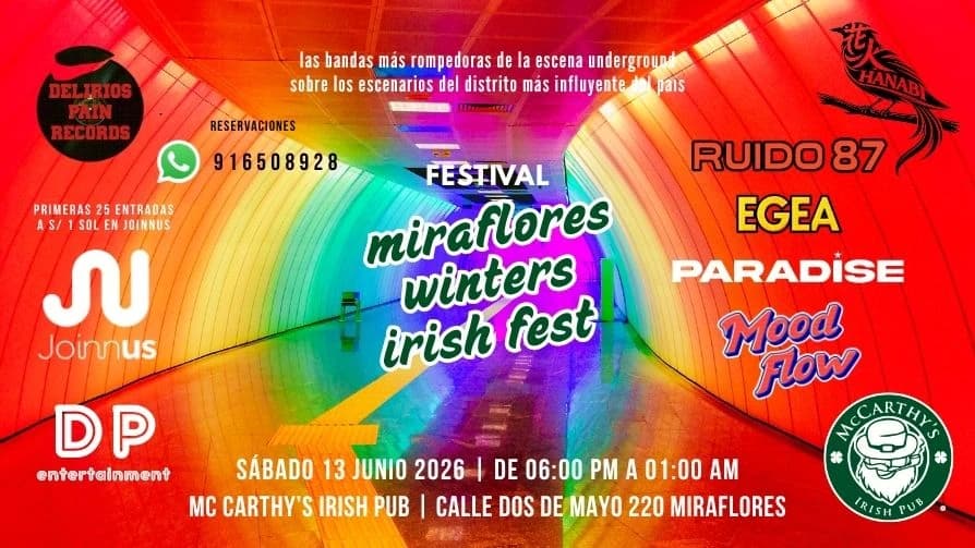 MIRAFLORES WINTERS IRISH FEST: EL ESTILO UNDERGROUND EN ESCENA — Concierto