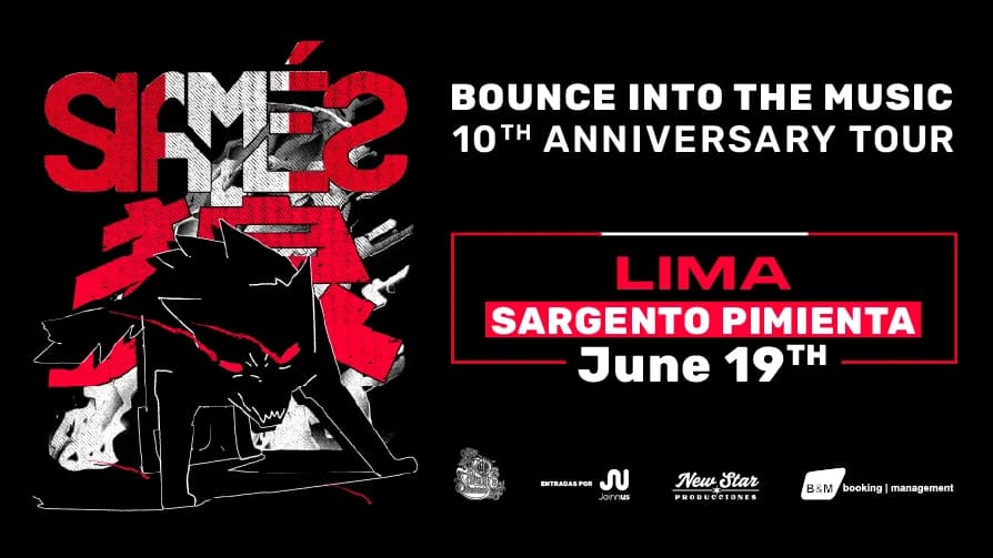SIAMÉS en Lima - BOUNCE INTO THE MUSIC 10TH ANNIVERSARY TOUR — Concierto