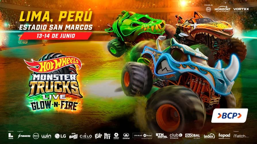 Hot Wheels Monster Trucks Live Lima — Otro — MONSTER-HOT-WHEELS