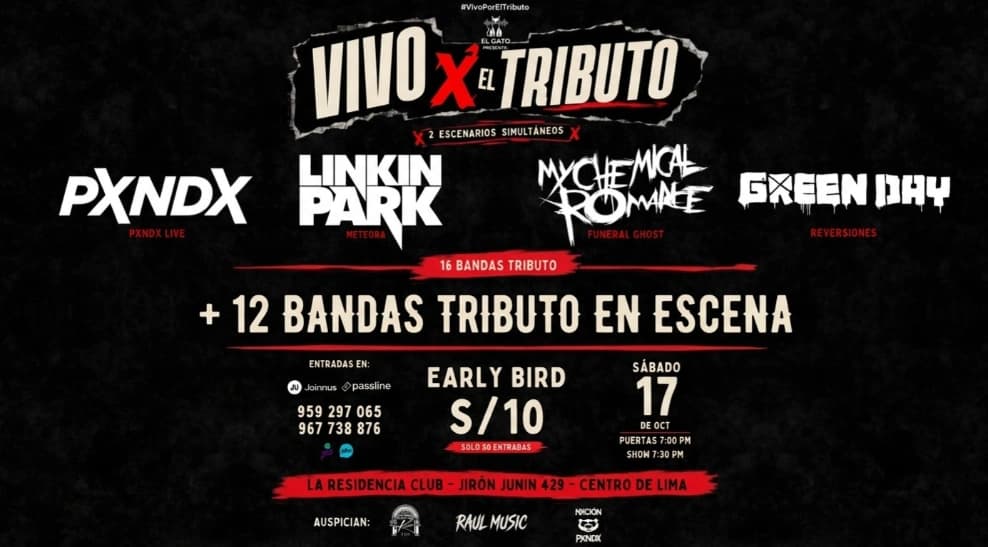 Vivo X El Tributo — Festival — La Residencia Club, Jirón Junín, Lima, Perú
