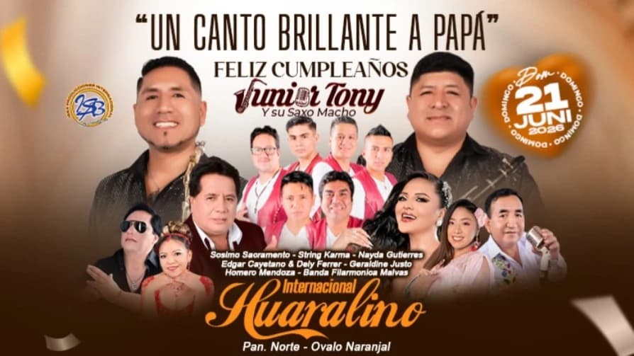 Feliz Cumpleaños JUNIOR TONY — Concierto