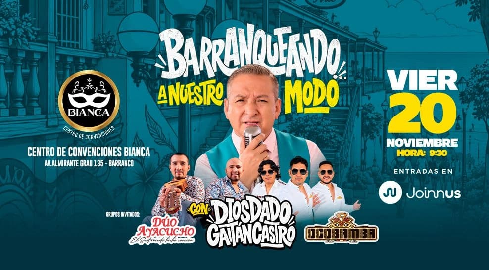 Barranqueando a nuestro modo — Concierto — Centro de Convenciones Bianca