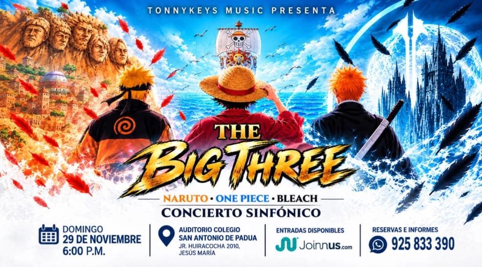 The Big Three - Concierto sinfónico Naruto, One Piece y Bleach — Concierto