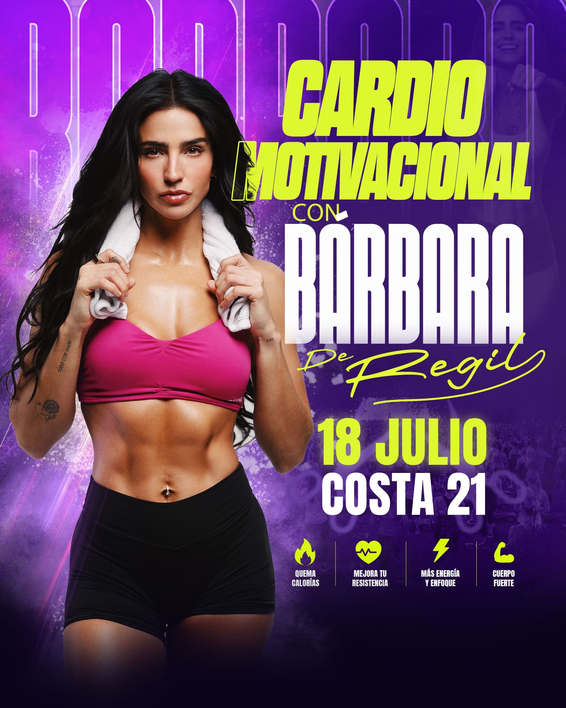 Cardio Motivacional con Bárbara de Regil — Taller — DUOMO DE MULTIESPACIO COSTA 21