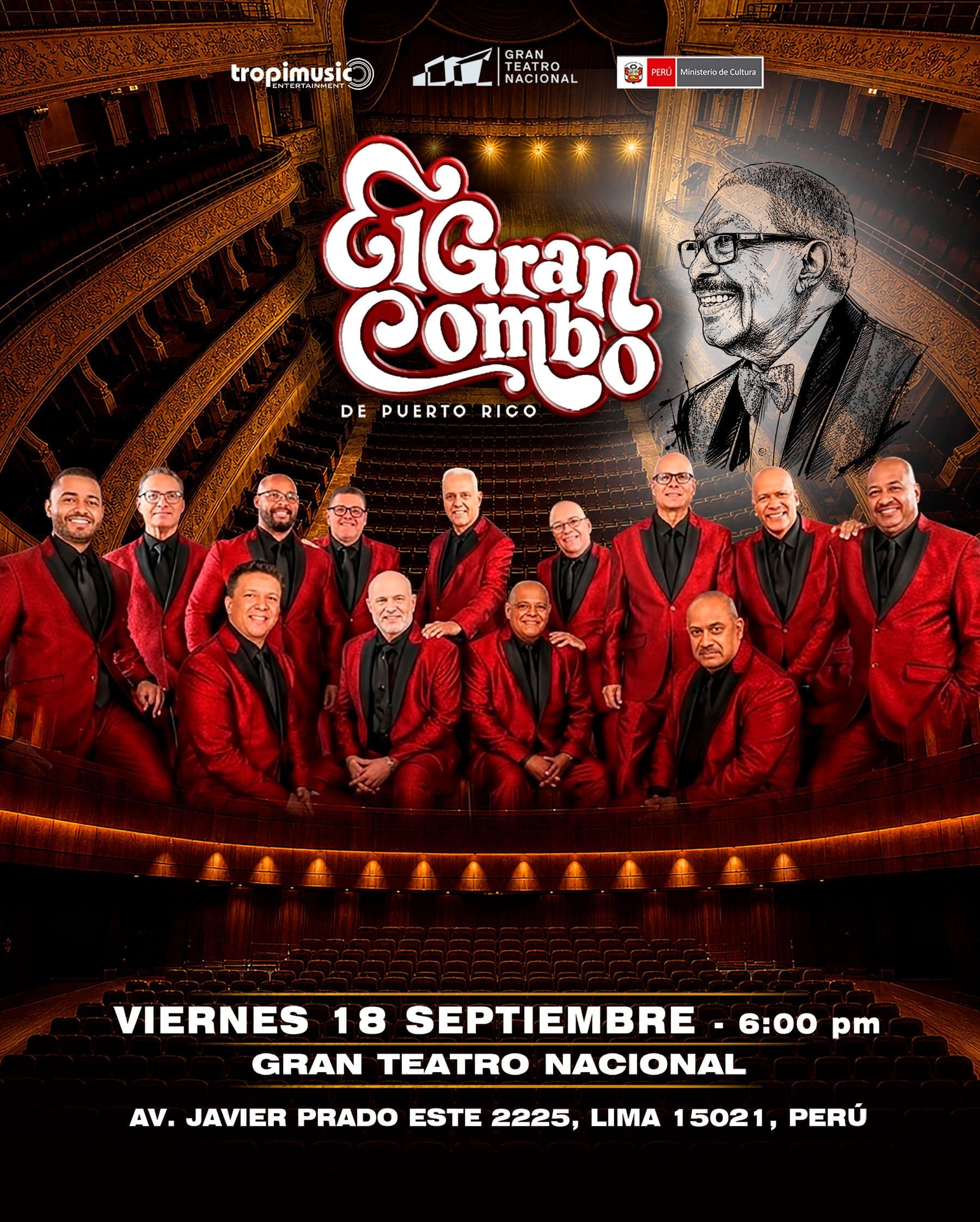 El Gran Combo de Puerto Rico — Concierto — GRAN TEATRO NACIONAL