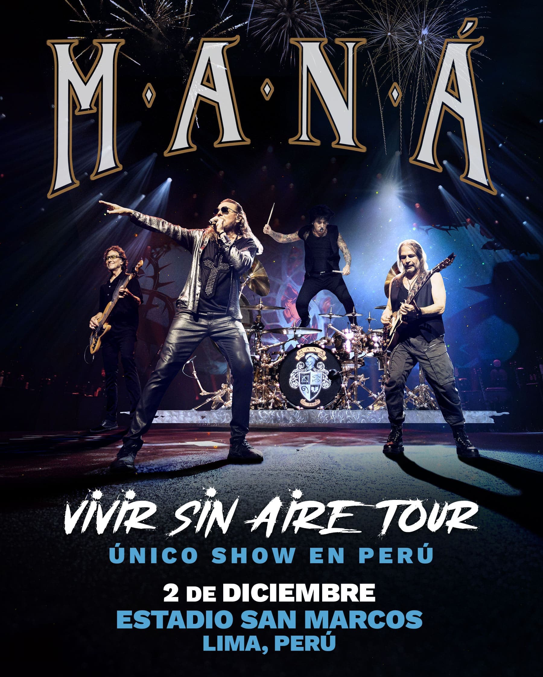Maná - Vivir Sin Aire Tour — Concierto — ESTADIO SAN MARCOS