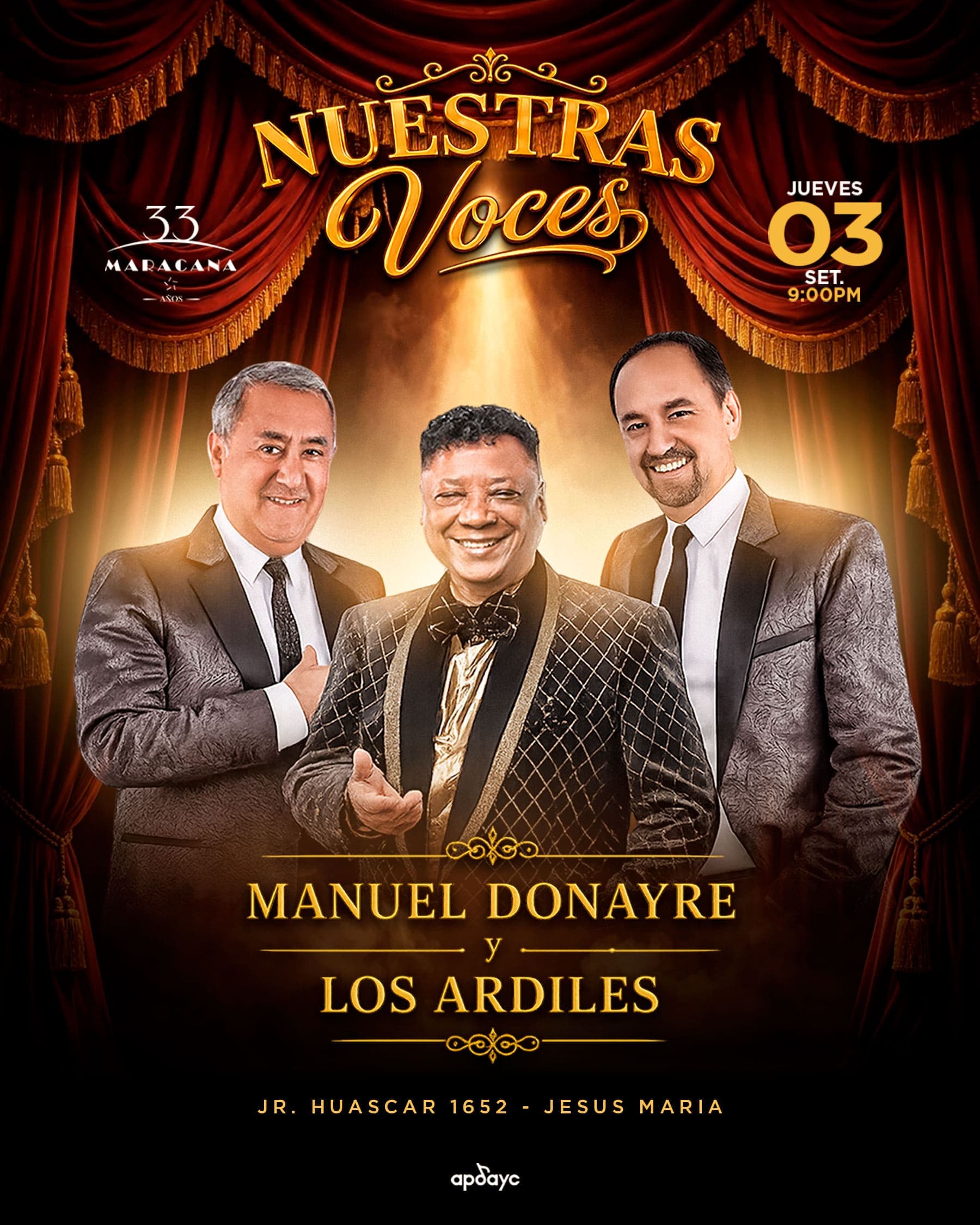 Nuestras Voces — Concierto — CENTRO DE CONVENCIONES MARACANA