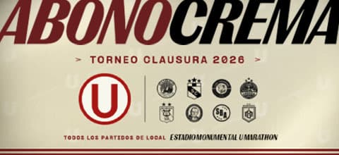 Abono Torneo Clausura 2026 — Deporte — ESTADIO MONUMENTAL U MARATHON
