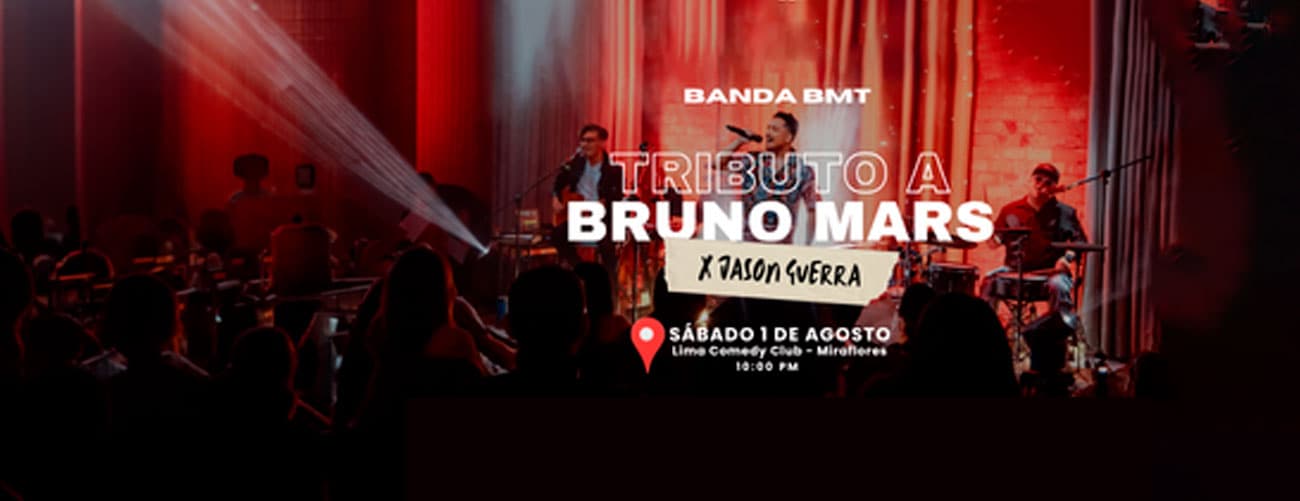 Tributo a Bruno Mars por Jason Guerra — Concierto — Lima Comedy Club