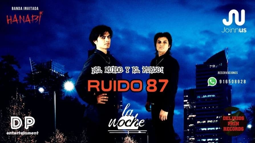 ¡El Ruido y el Fuego! Ruido 87 y Hanabi en Concierto — Concierto