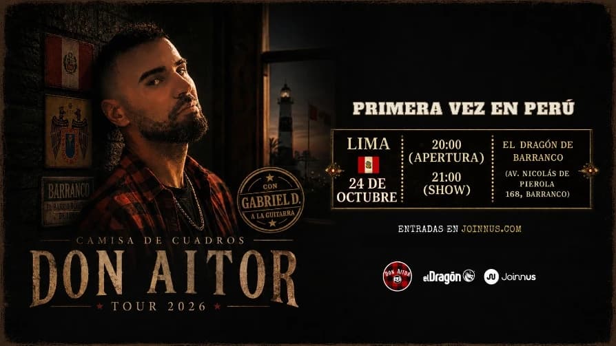Don Aitor - Camisa de Cuadros Tour 2026 (Lima) — Concierto