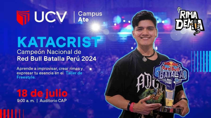 Taller de Freestyle + Exhibición en Vivo con Katacrist | UCV Ate — Taller