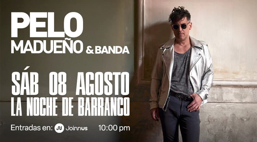 Pelo Madueño vuelve a La Noche de Barranco — Concierto