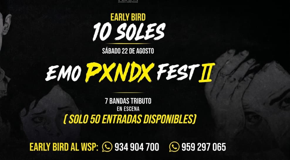 Emo PXNDX Fest II: Punzocortante — Festival