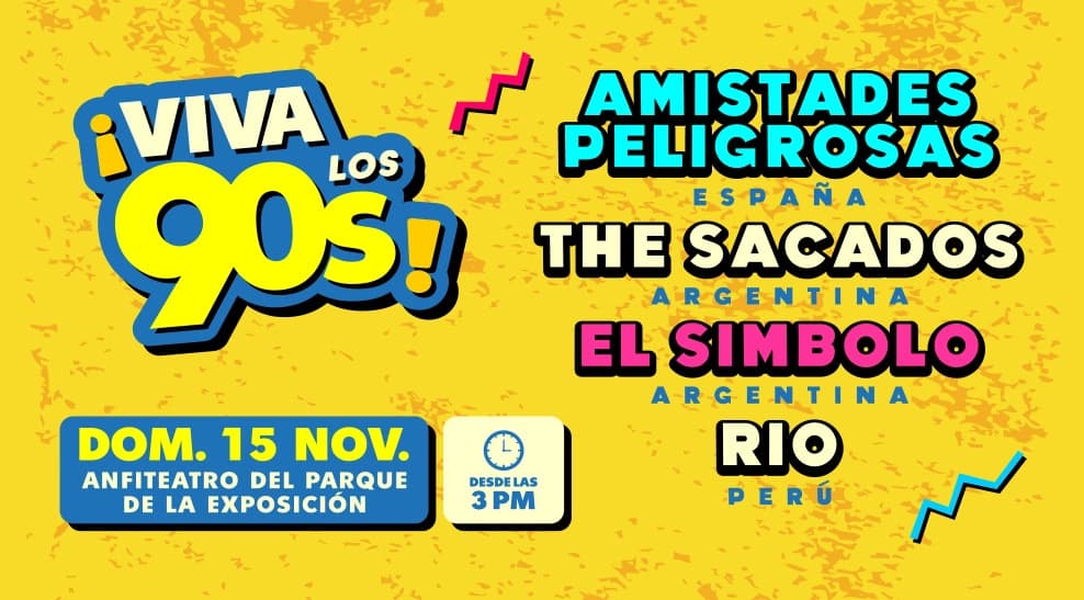 Festival ¡Viva los 90s! — Festival — Anfiteatro del Parque de la Exposición